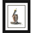 thumbnail image 1 of Shefranov, Olga 19x24 Black Ornate Wood Framed with Double Matting Museum Art Print Titled - Beach Bird, 1 of 4