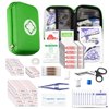 First Aid Kit Emergency Kit Camping Essentials Car-Home Green First-Aid Bag - 277 Piece Emergency Supplies Hiking First Aid Kit for Backpack Survival Kits for Disaster Preparedness YIDERBO