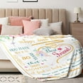 thumbnail image 2 of LHSHID Birthday Gifts Blanket Flannel Soft and Comfortable Anti static Bed Sofa Blanket 50x60in, 2 of 6