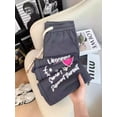 thumbnail image 3 of Sanrio Japanese Hello Kitty Graffiti Sweatpants Cute Wide Leg Pants Women Y2k Pants Streetwear Women 2024 Summer Korean Fashion, 3 of 15