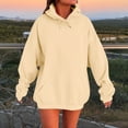 thumbnail image 2 of Nestiefly Oversized Hoodies for Women 2026 Winter Jackets Clothing Y2K Cute Crewneck Sweatshirts Pullover Fashion Tops Beige L, 2 of 6