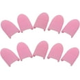 thumbnail image 2 of 10 Pcs Plastic Acrylic Nail Art Soak Off Cap Clip UV Gel Polish Remover Wrap Tool Acrylic Nail Polish Remover Wraps for Home DIY and Nail Salon (pink), 2 of 5