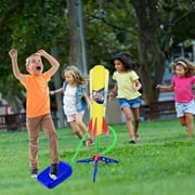 Rocket Launcher Toy for Kids Ages 3+ Girl Boy - Includes 6 Rockets 100 Feet Jump Rocket Launcher Toys - Air Rocket Great For Outdoor Play - Kiddie Play