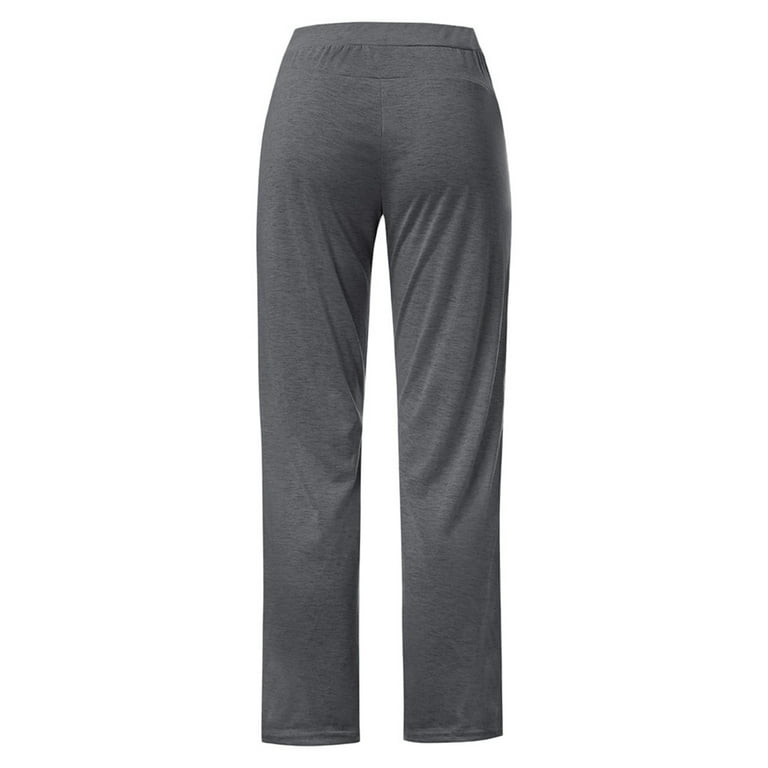 Gubotare Womens Snow Pants Cinch Bottom Sweatpants for Women with  Pockets,Dark Gray S 
