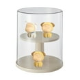thumbnail image 3 of Rotating Display Case for Collectible Figures Dustproof Blind Box Doll Container Display Case with 360 Degree Rotation Blind Box Doll Storage Container, 3 of 8