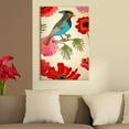 thumbnail image 2 of wall26 - Canvas Wall Art - Vintage Style Brid on Flower Branch - Giclee Print Gallery Wrap Modern Home Art Ready to Hang - 24x36 inches, 2 of 4