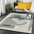 thumbnail image 2 of Surya Brooklyn BRO-2302 96 x 120" Rectangle Wool Rug in Pale Blue/Charcoal/Beige, 2 of 7