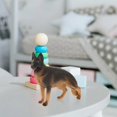 thumbnail image 2 of German Shepherd Figurine Dog Figurine 4.5X3.2inch Puppy Action Figure Toys Realistic Animal Figure for Birthday, 2 of 3