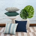 thumbnail image 3 of ARDEN Outdoor Toss Pillow, Set of 2, 16 x 16, Water Repellent, Fade Resistant 16 x 16, French Blue Linen Stripe, 3 of 4