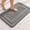 Gray, variant on Fmbmuo Low Pile Bathroom Rugs Rectangle Non-Slip Backing Minimalist Bathroom Rugs 100%Polyester 19.6x31.5Inch White