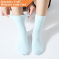 thumbnail image 5 of Women's Thin Cotton Crew Socks - Soft Above Ankle Bootie Casual Dress Socks 6-Pairs, 5 of 6
