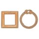 thumbnail image 3 of Resin Picture Frames 2Pcs Golden for Easy Photo Display and Unique Metal Texture for Decoration, 3 of 3