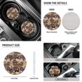 thumbnail image 5 of Renewold American Tribal Brown Beige Cow Print Car Seat Cushion Covers Set of 12 Front and Back Seat Protector,Soft Comfy Vehicle Seat Covers Car Accessories Decor Universal Fit Most Cars, 5 of 7