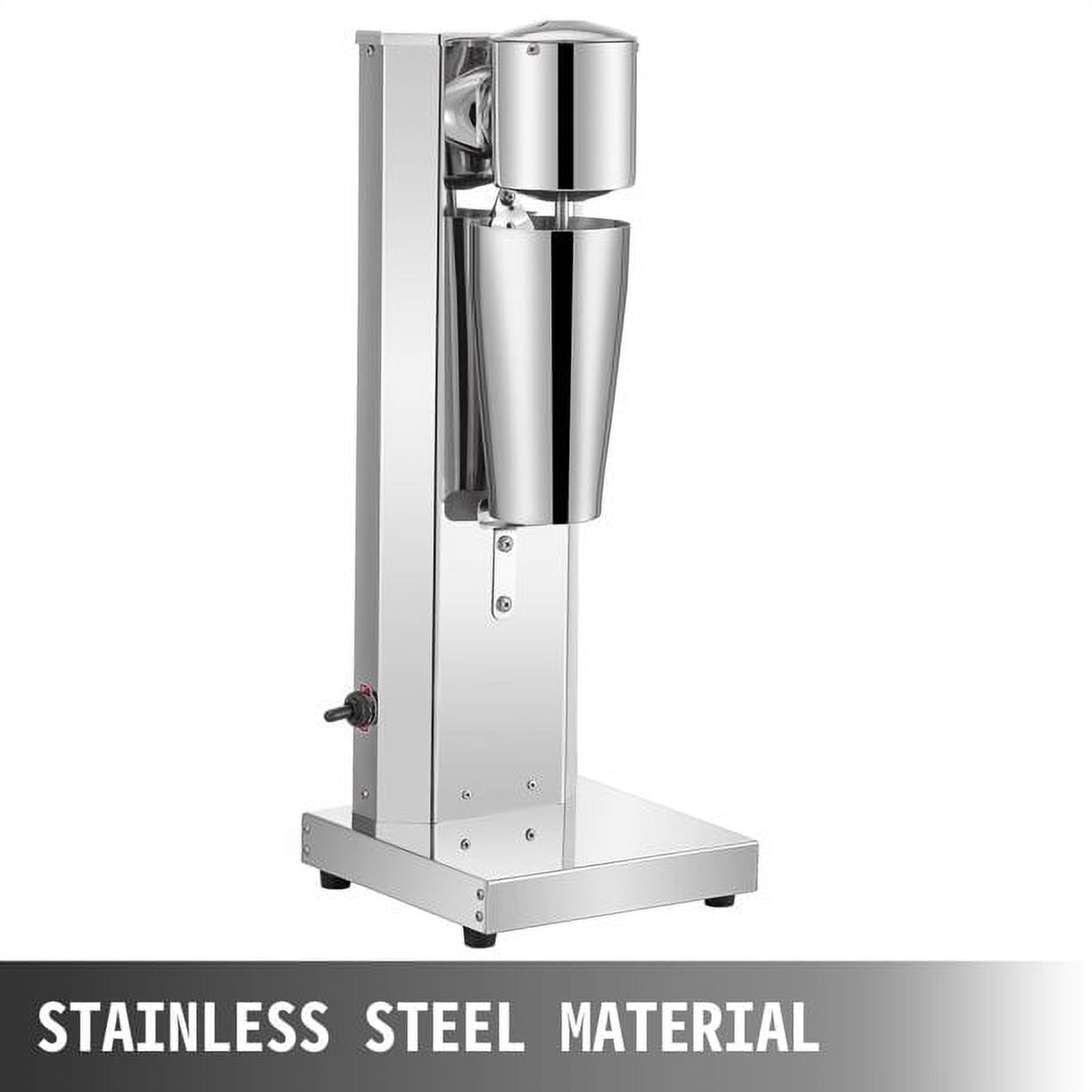 VEVORbrand 180W Commercial Electric Milkshake Maker Drink Mixer Milkshake Machine Smoothie Milk, Silver