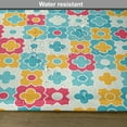 thumbnail image 6 of Ambesonne Floral Place Mats Set of 4, Clover Vivid Design, Standard Size, Red Turquoise Yellow, 6 of 6