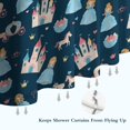 thumbnail image 6 of Dark Blue Princess Castle Pattern Shower Curtain 36"x72" ,Bathroom Decorative Shower Curtains Set with 12 Hooks,Modern Waterproof Washable Shower Curtain, 6 of 6