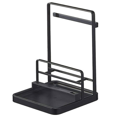 

Multi-functional Kitchen Utensils Rack Sitting Type with Drain Pan Pot Lid Spoon Rack Household Mini Pot Lid Rack Soup Spoon Rack