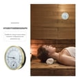 thumbnail image 2 of AURARMLET 1Pack Sauna Temperature Monitor Hygrometer Golden Finish for Outdoor Patio Use, 2 of 4