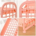 thumbnail image 4 of 2 Layers Kitchen Storage Rack Fruit Shelf Kitchan Pantry Space Saving Basin Pink, 4 of 4