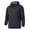 Black, variant on BXINGOHAI Men's Plus Size Rain Jacket With Hooded Drawstring Long Sleeved Raincoat Solid Full Zip Up Windbreaker Jackets Athletic Hiking Camping Outwear Dark Blue,XXXL