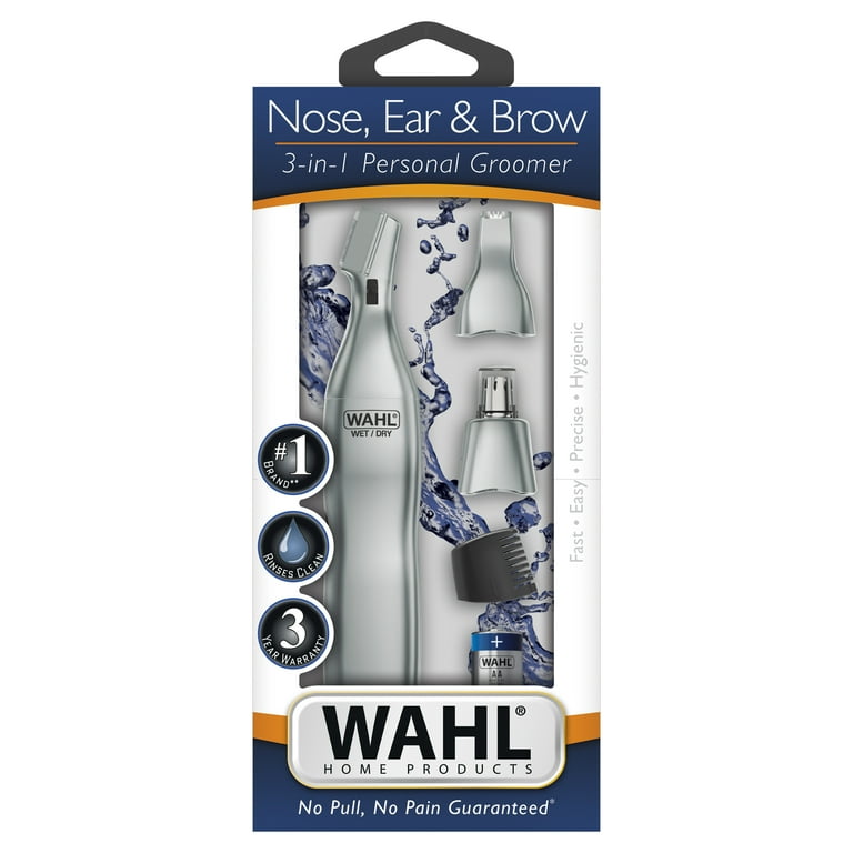 Wahl 3-in-1 Battery Operated Personal Trimmer, Wet/Dry Ear, Nose