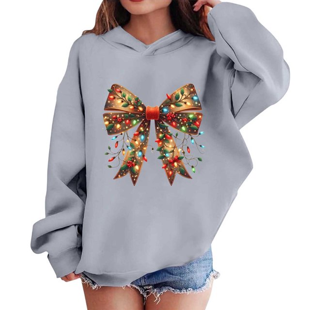 Sudaderas con capucha para niños y niñas, sudaderas navideñas con capucha para niños medianos y grandes, camisetas de manga larga, sudaderas para niños