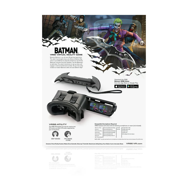 hørbar fødselsdag ensom VRSE Batman Virtual Reality Gaming Set - Walmart.com
