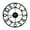 Black arabic numeral, variant on Large Metal Wall Clock Quiet Running Large Numerals for Office Home Decoration