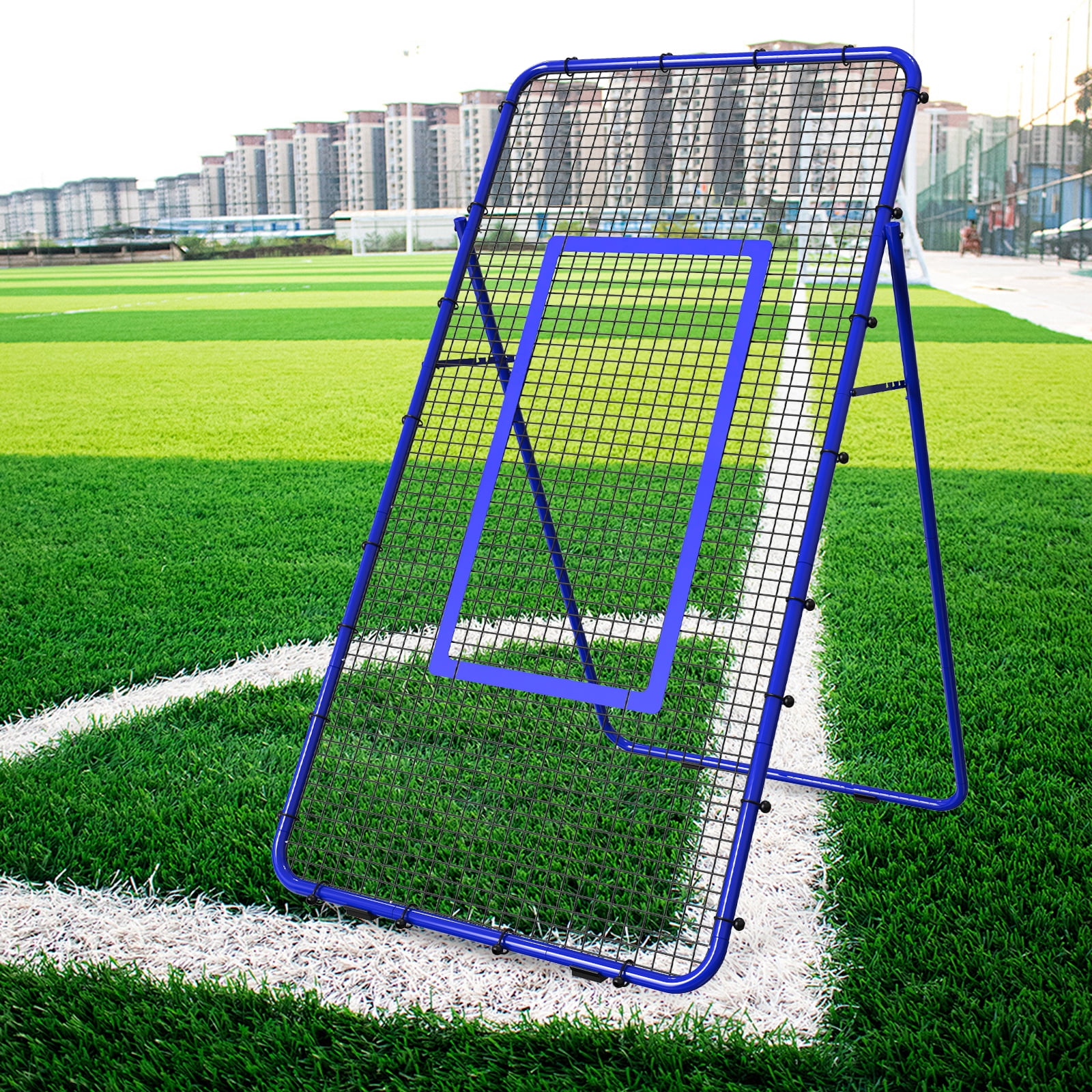 Oumilen Blue Baseball Rebounder Portable Training Pitch Back