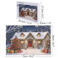 thumbnail image 2 of Christmas Snow House Holiday,Christmas Festival 1000 Piece Jigsaw Puzzle for Adults Challenging Puzzle Perfect for Game Nights - A008, 2 of 8