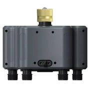 RainPoint 4-zone water timer irrigation controller, garden courtyard lawn multi-scene zone sprinkler IP65 waterproof rainy day delay/auto/manual mode (brass inlet-ITV405)