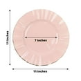 thumbnail image 3 of Efavormart 11" Dinner Plates – Set of 10 Plastic Blush Round Disposable Plates with Gold Ruffled Rim – Elegant Tableware for Wedding Receptions, Dinner Parties, Holiday Events, and Catering, 3 of 11