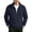 Navy, variant on LYSMORA Men's Quarter Zip Stand Collar Pullover Sweatshirt, Long Sleeve Loose Casual Athletic Top With Side Pockets