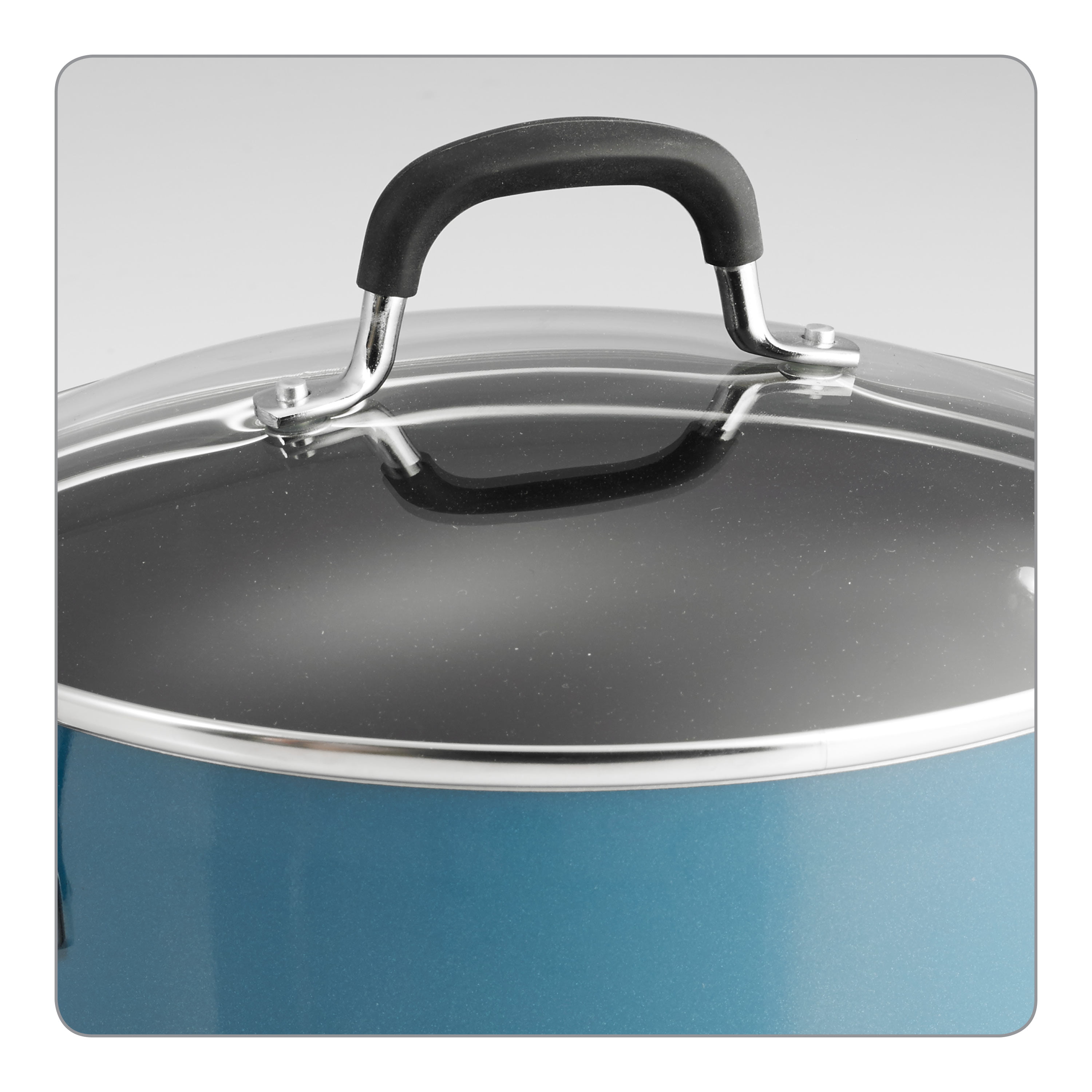 Tramontina Fiora 4.25 Qt Multipurpose Ceramic Non-Stick 5 Pcs. Cookware Set  - Blue
