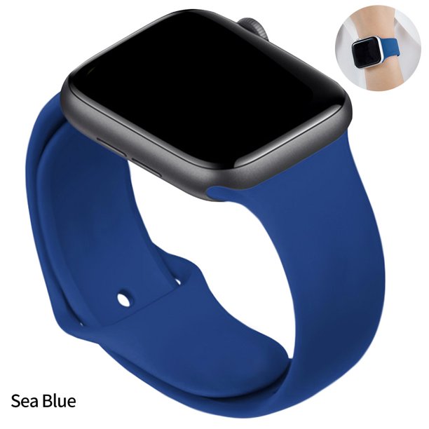 compatible con apple watch correa de silicona 38/40/41mm 42/44/45mm tamaño s/m m/l para iwatch series se/6/5/4/3/2/1 Gao Jiahui unisex