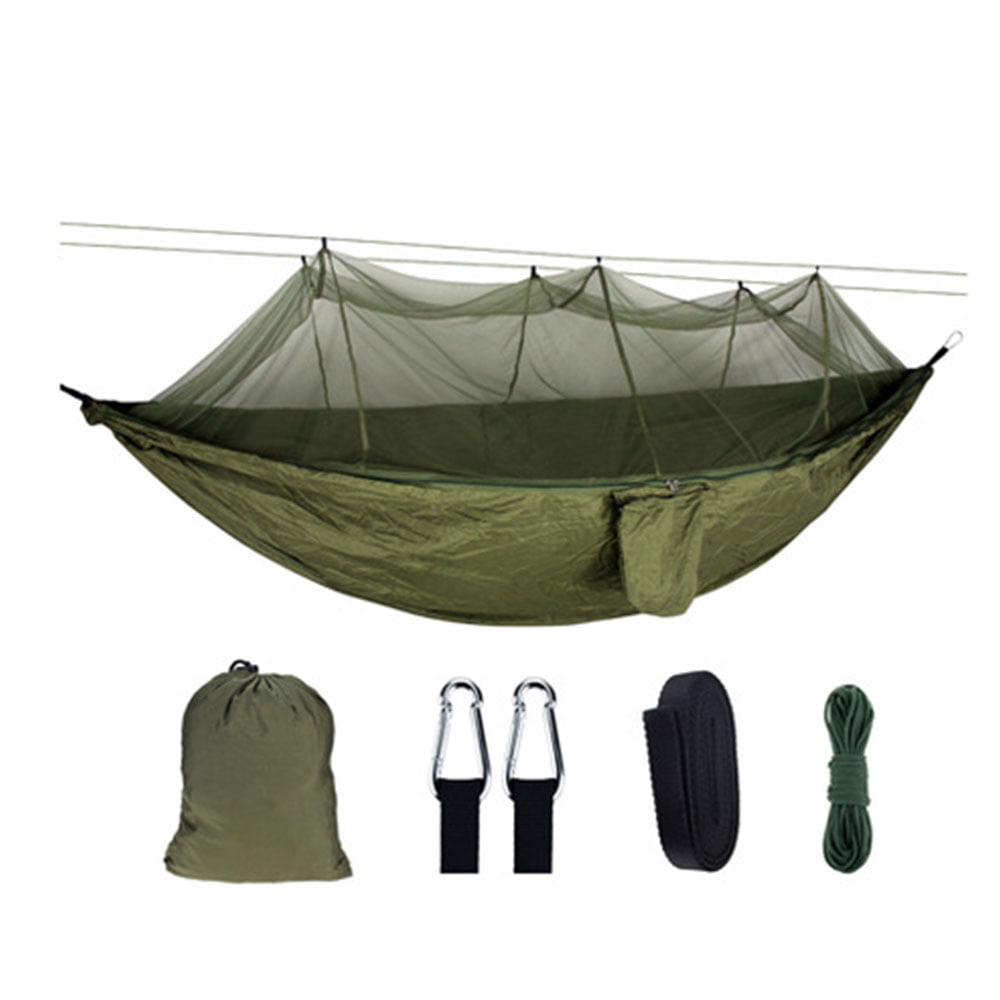Portable Outdoor Travel Camping Hanging Hammock Parachute Bed With Mosquito net 