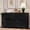 Black, variant on Homall 6-Drawer Wood Dresser for Bedroom, Large Storage Cabinet with Anti-Tip Safety and Modern Arch Design, Double Classified Storage Organizer Chest for Living Room, Black and White
