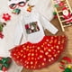thumbnail image 5 of Feliz Navidad Bebé recién nacido Niñas Navidad Romper Tutu Vestido Traje Recién Nacido Infante 1er Princesa Romper Vestido, 5 of 5