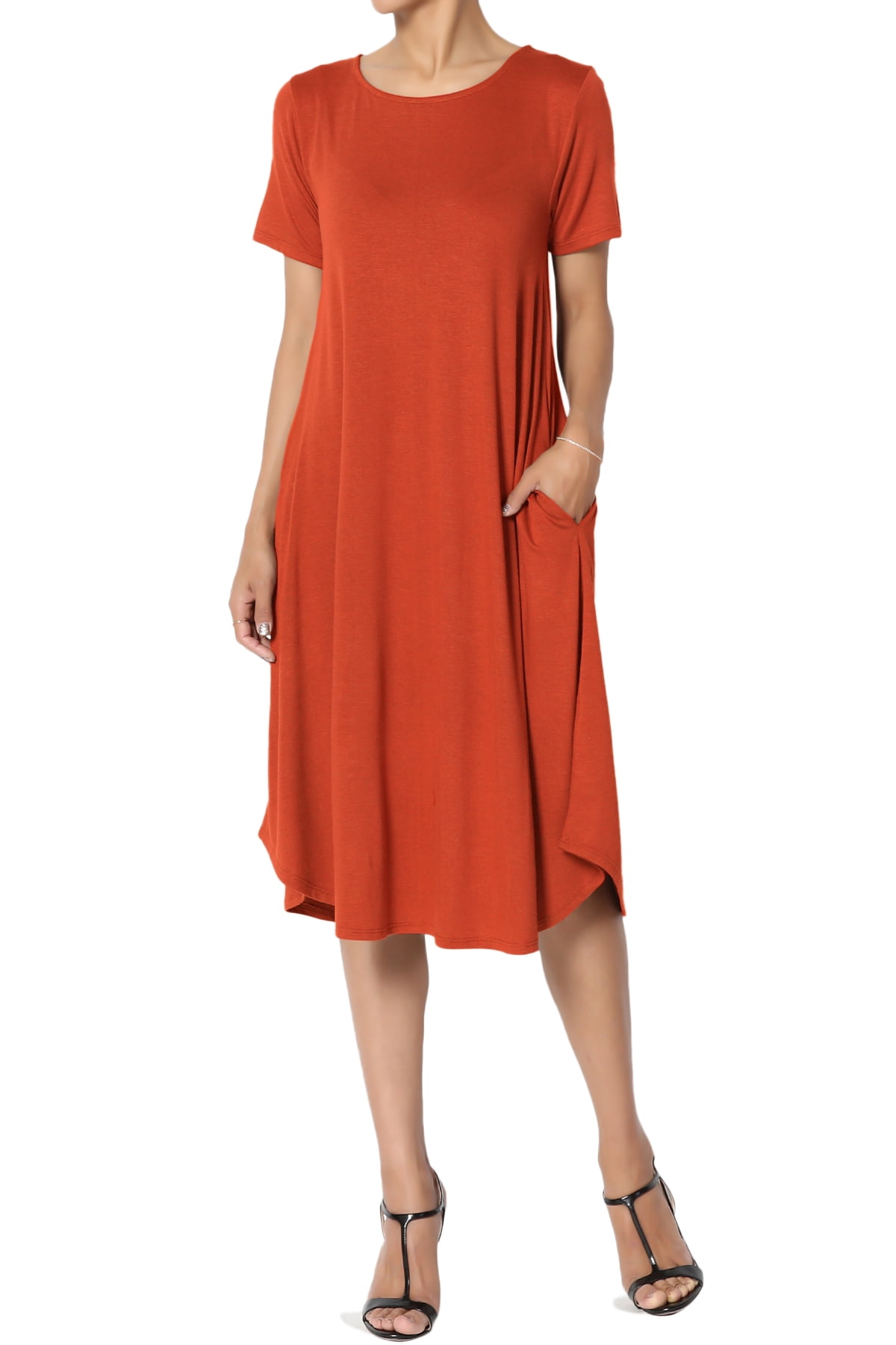 XXL, Red Women Pleated Shift Dress Casual Solid Color Keyhole T Shirts Dress Ladies Casual Loose Shorts Sleeve Flare A Line Midi Dresses XXL, Red Women Pleated Shift Dress Casual Solid Color Keyhole T Shirts Dress Ladies Casual Loose Shorts Sleeve Flare A Line Midi Dresses