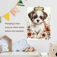 thumbnail image 4 of FORMRS Acrylic Clipboard with Low Profile Clip Standard A4 Letter Size, 12.5" x 9", Dog Pink Flower, 4 of 8