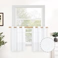 thumbnail image 1 of Natural Linen Curtains Long for Living Room Bedroom Groet Top Light Filtering Privacy Linen Textu Window Semi Sheer Drapes Panels x Natural, 1 of 6