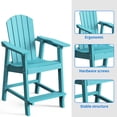 thumbnail image 7 of DEXTRUS Tall Adirondack Chair Set of 2, Outdoor Bar Stools - Set of 2, Blue, 7 of 7