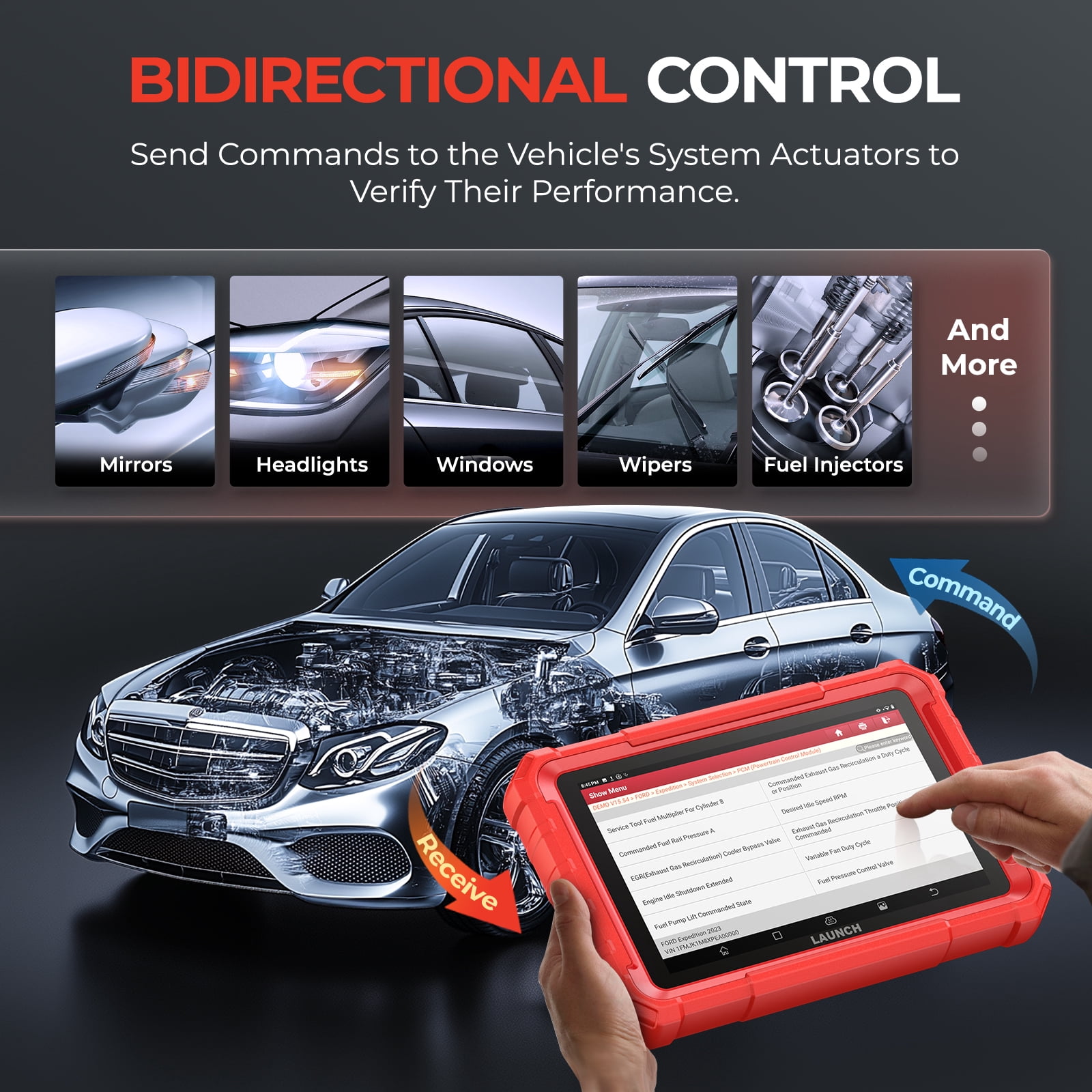 LAUNCH X431 PRO Star Bidirectional Scan Tool with ECU Cod-ing, Full System OBD2 Scanner Diagnostic Tool with 37+ Resets, Support CANFD/DOIP, FCA AutoAuth, 2 Years Free Update