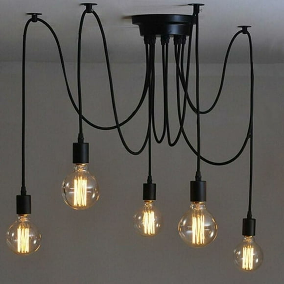 Spider Pendant Light, Antique Classic Style Diy Lighting Fixture With Adjustable Length For Versatile Decoration In Dining Room And More