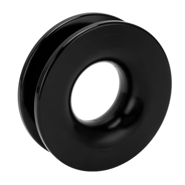 Soft Shackle Recovery Ring, Functional Winch Recovery Ring Aluminum For Trailers SUVs Trucks Black