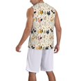 thumbnail image 5 of Rocae Cartoon Chickens for Men's Basketball Jersey Lightweight and Breathable Athletic Tank Top,Quick-Drying Sports Jersey 3X-Large, 5 of 9