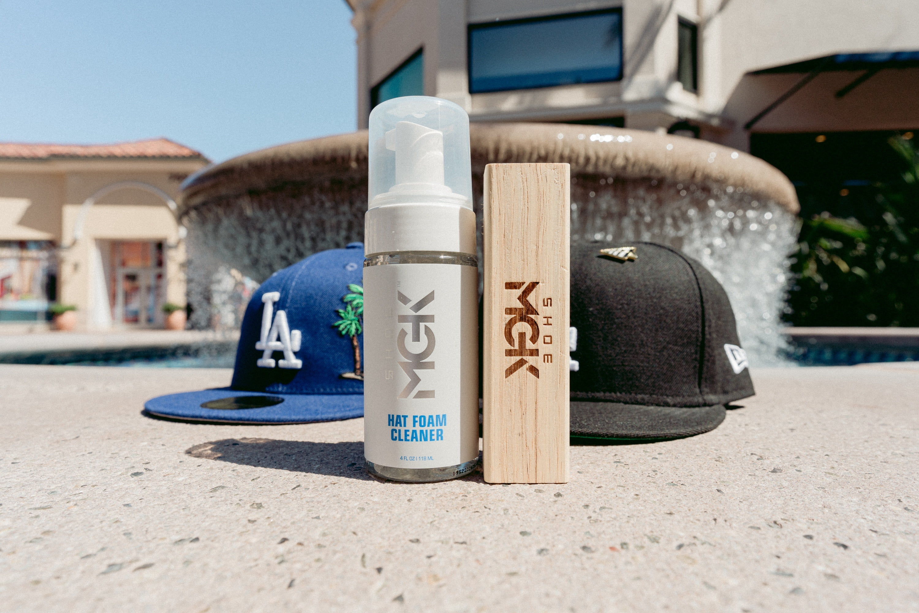 Shoe MGK Hat Cleaner Kit - Foam Cleaner & Brush for Baseball Caps, Cowboy & Fedora Hats - Suitable for Cotton, Wool, Leather & More
