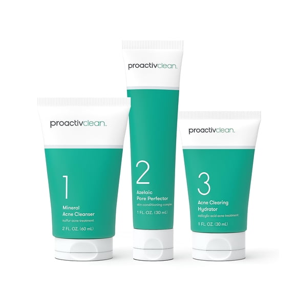 Rutina de tratamiento del acné Proactiv Clean, kit de 3 pasos y 30 días