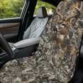 thumbnail image 3 of Bulopur Camo Hunting Deer Front Car Seat Cover Towel for Men Waterproof Car Seat Protector with Storage Bag for Sport Running Soft Fit SUV Sedan Truck 1pcs, 3 of 7