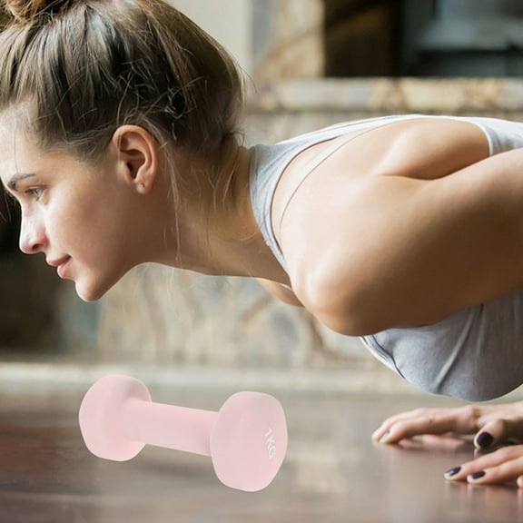 PENIKOKO 2-Pack Cast Iron Dumbbells with Sweat-Resistant Grip for Home Gym and Fitness Workouts